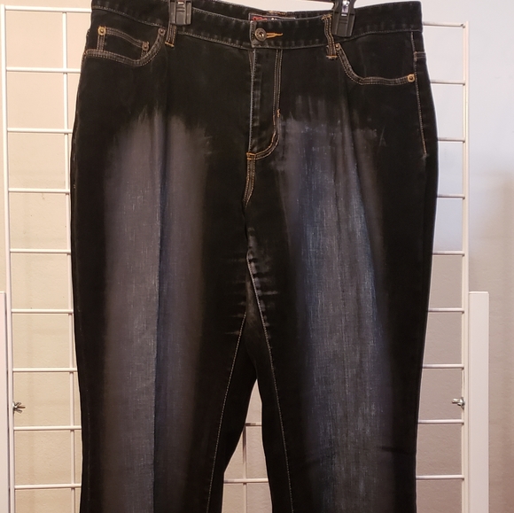 Vintage Route 66 Flocked Velvety Stretch Fit Pant - Picture 4 of 11